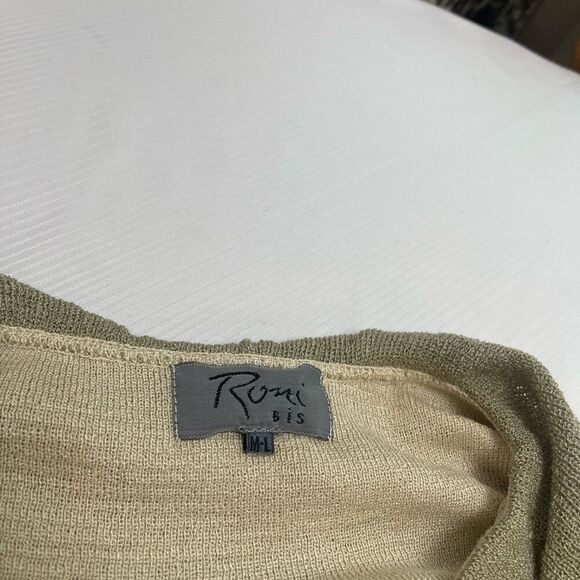 Roni Bis Olive Khaki 2 PC Lagenlook Pant Set Size Medium Large - Picture 5 of 8